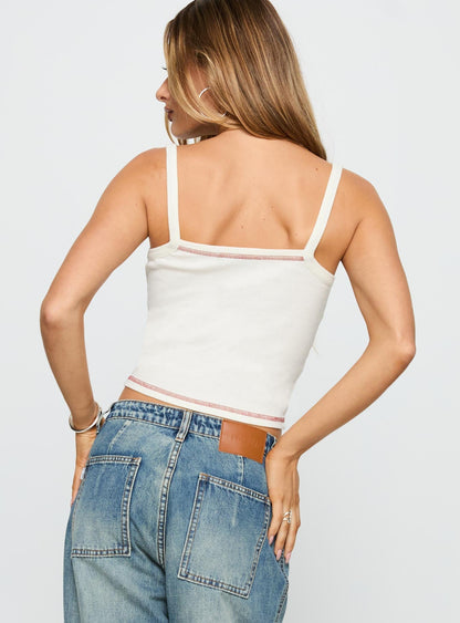 Smooches Graphic Top Cream