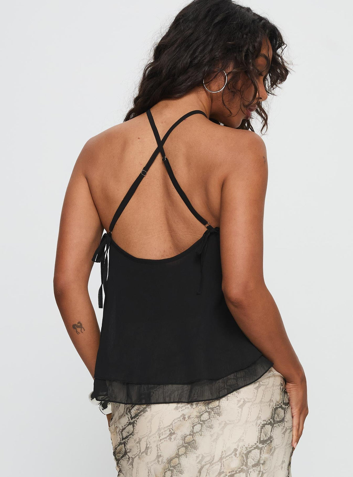 Rafaella Halter Top Black