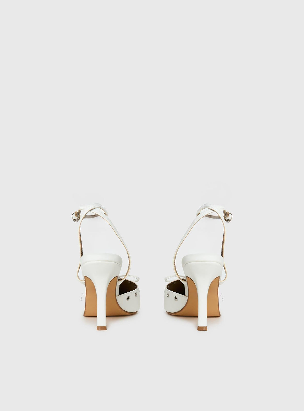 Nilah Pointed Toe Heels White
