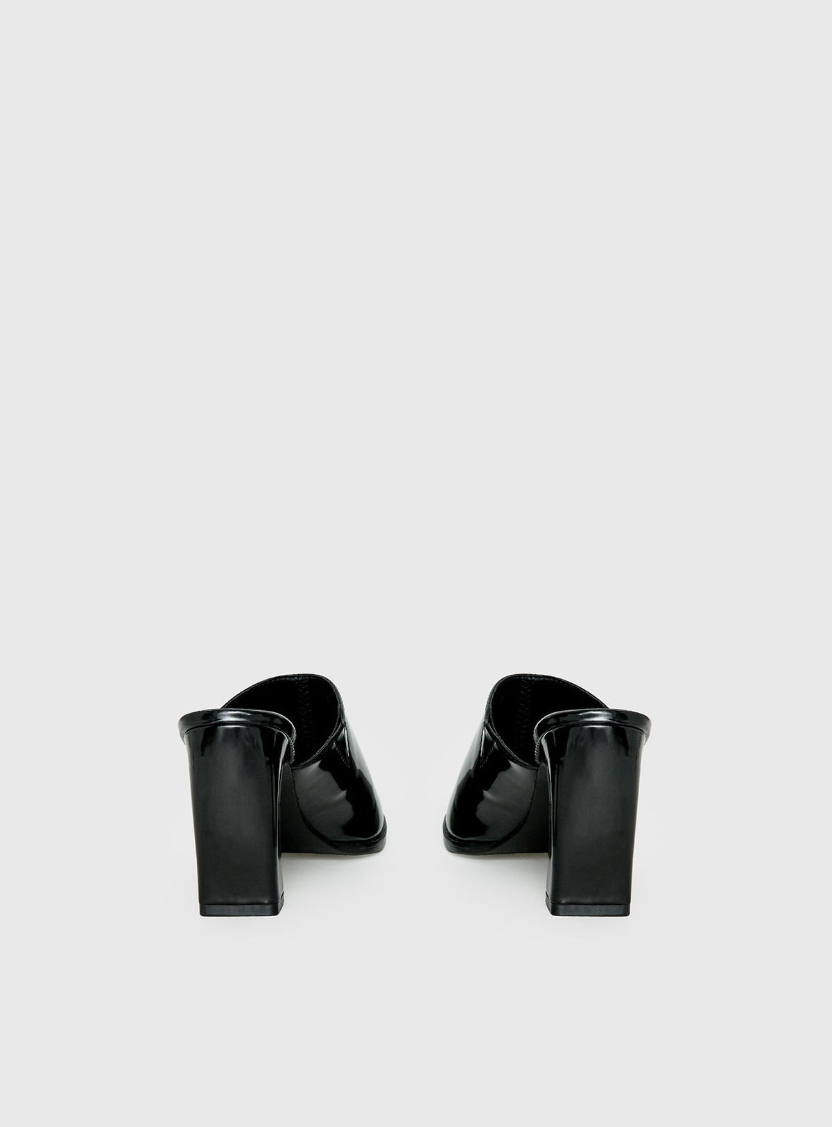 Hania Slip On Closed Toe Heels Black