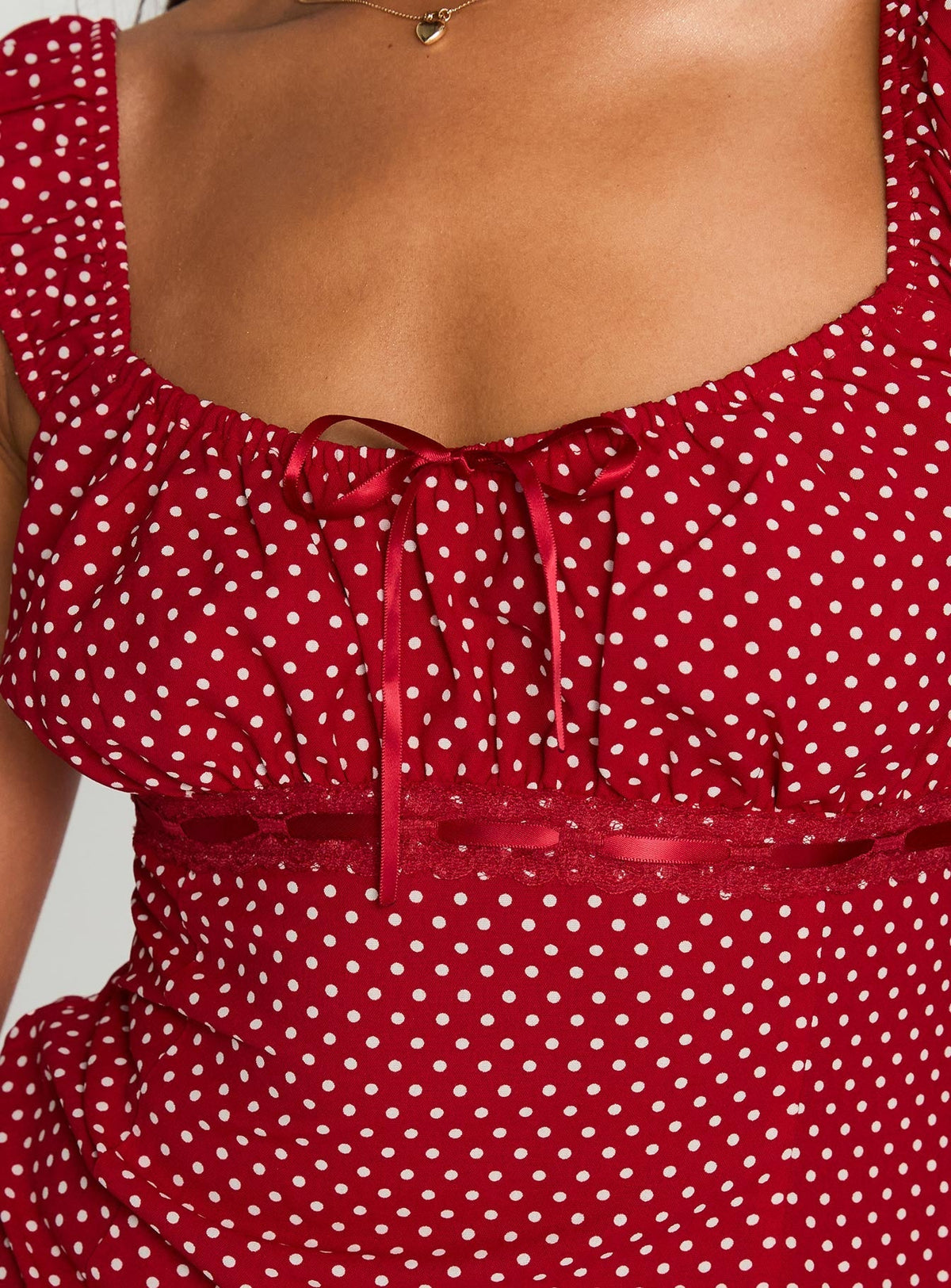 Garconne Top Red Polka Dot