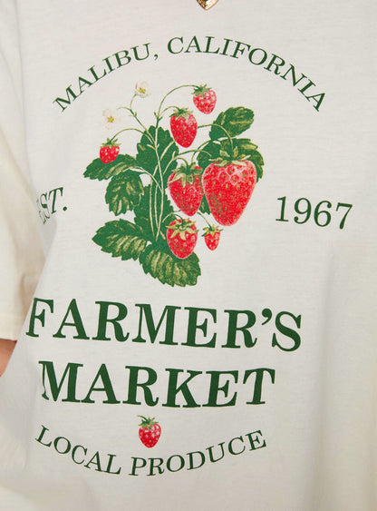 Local Produce Oversized Tee White