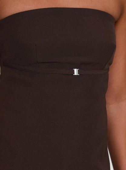 Irresistible Strapless Top Chocolate