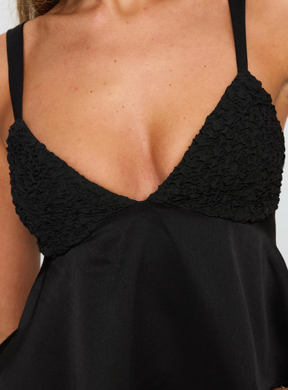 Long Way Down Cami Top Black