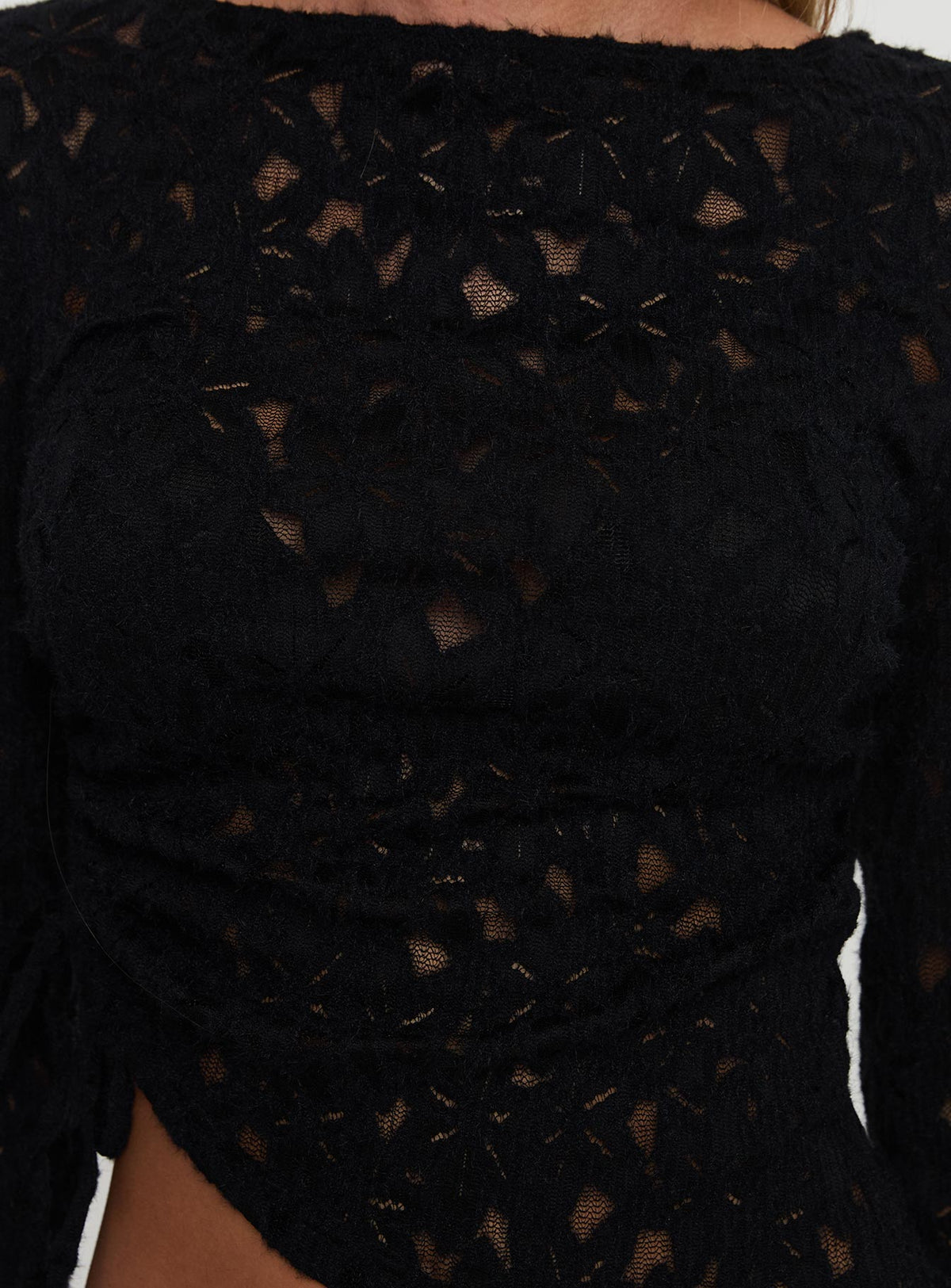 Sensua Long Sleeve Top Black