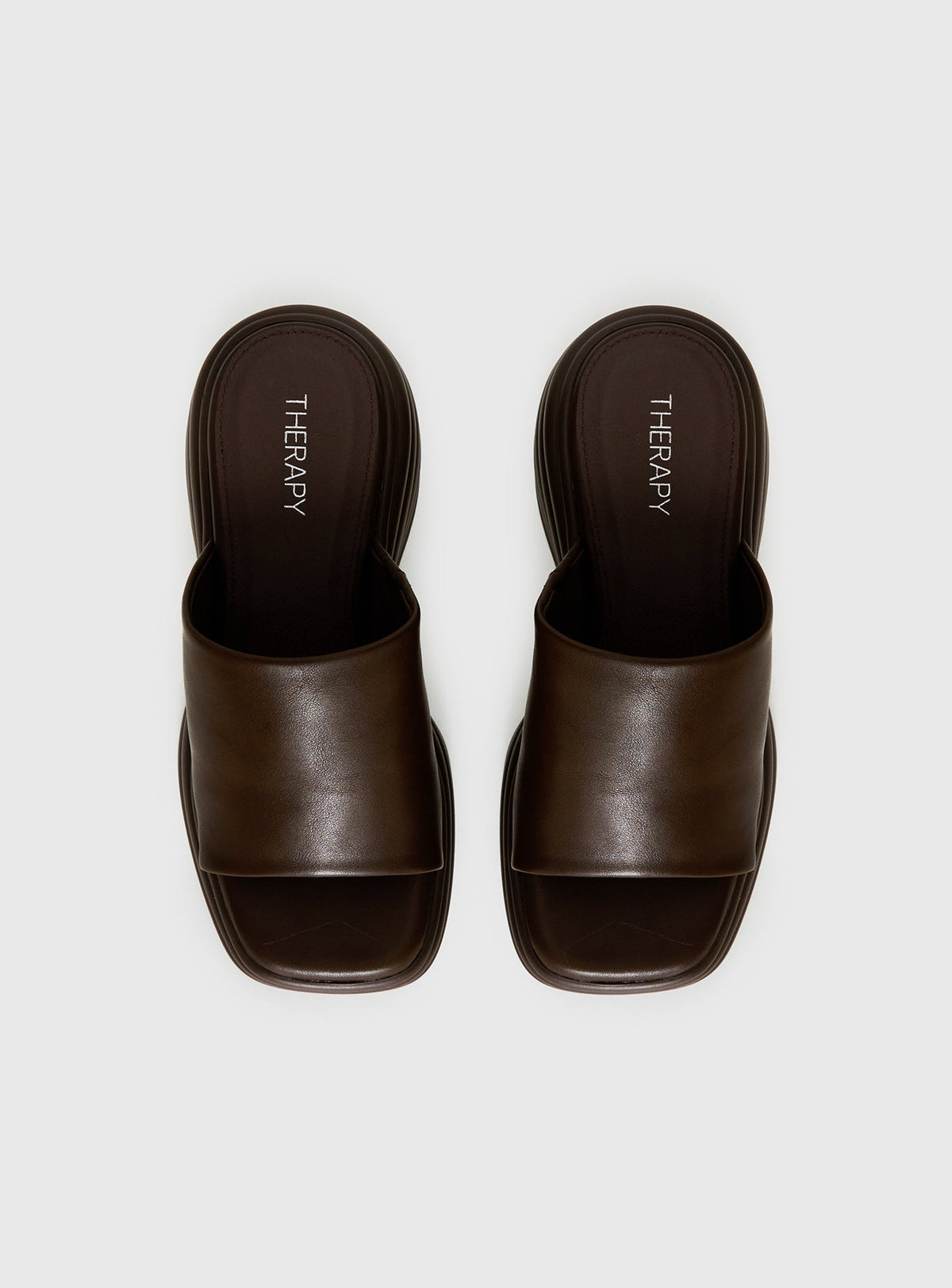 Therapy Flaunt Platform Sandals Brown