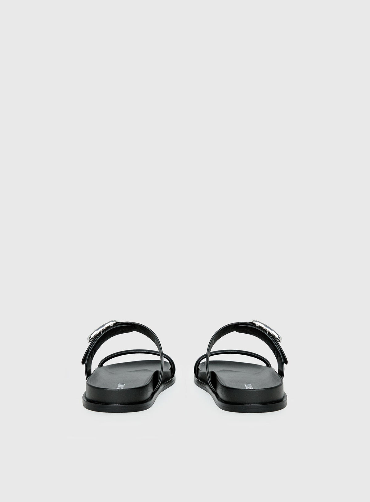 Worth It Buckle Detail Sandals Black