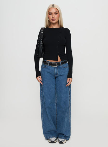 Passoni Long Sleeve Top Black