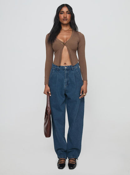 Rennes Twist Front Top Brown