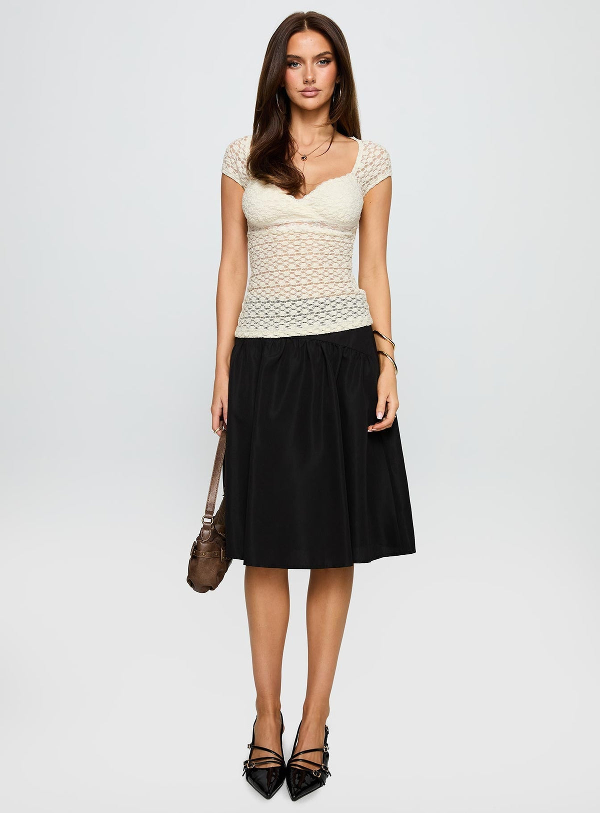 Parasol Textured Top Cream