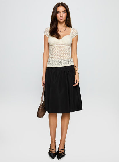 Parasol Textured Top Cream