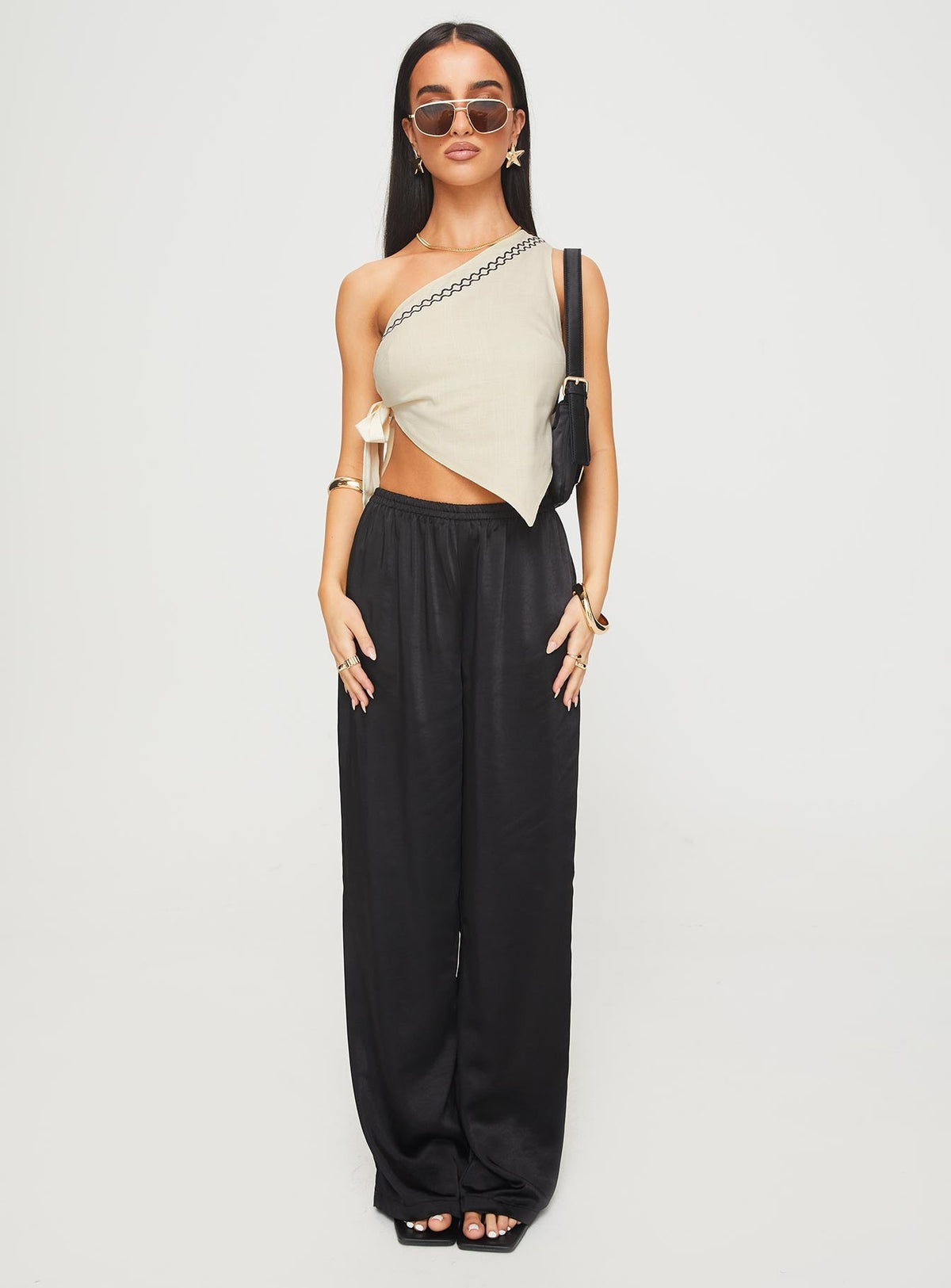 Frankle Top Cream/black