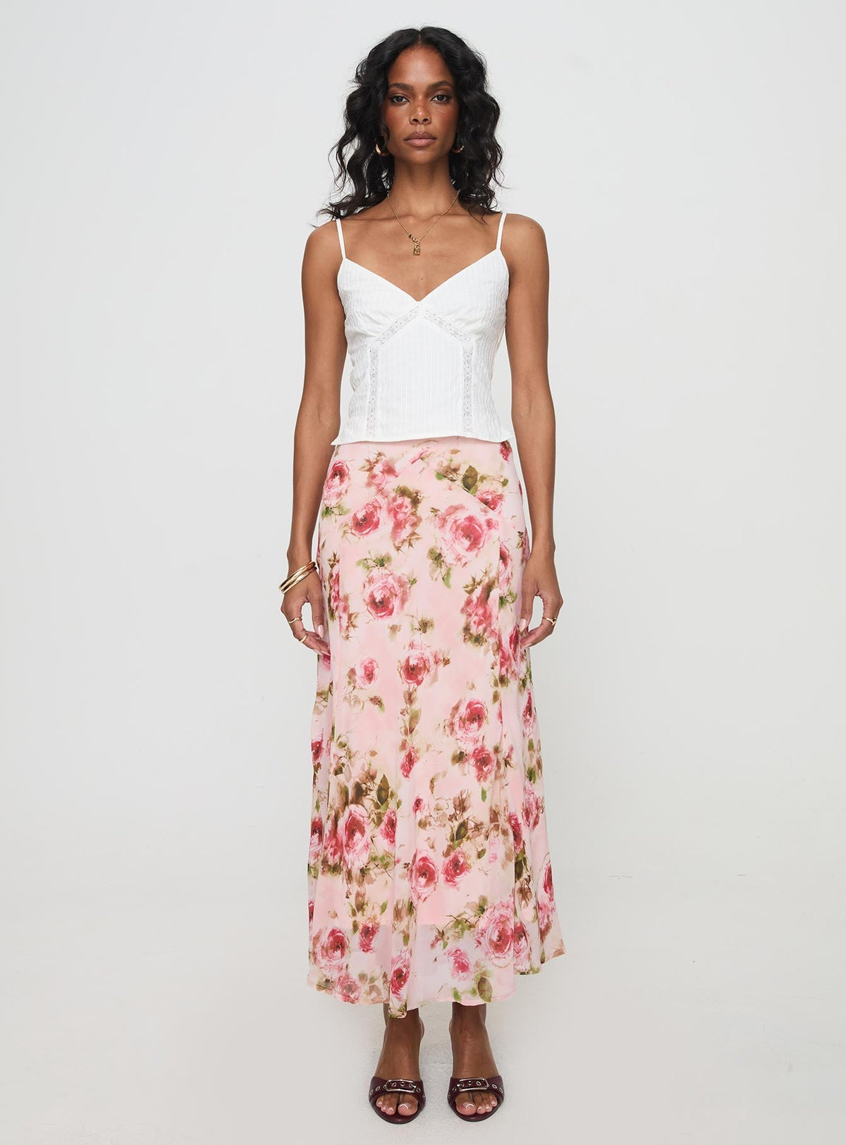 Rusha Cami Top White