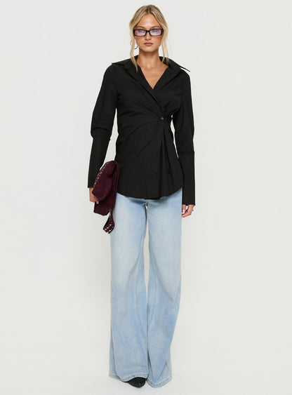 Nitsa Long Sleeve Shirt Black