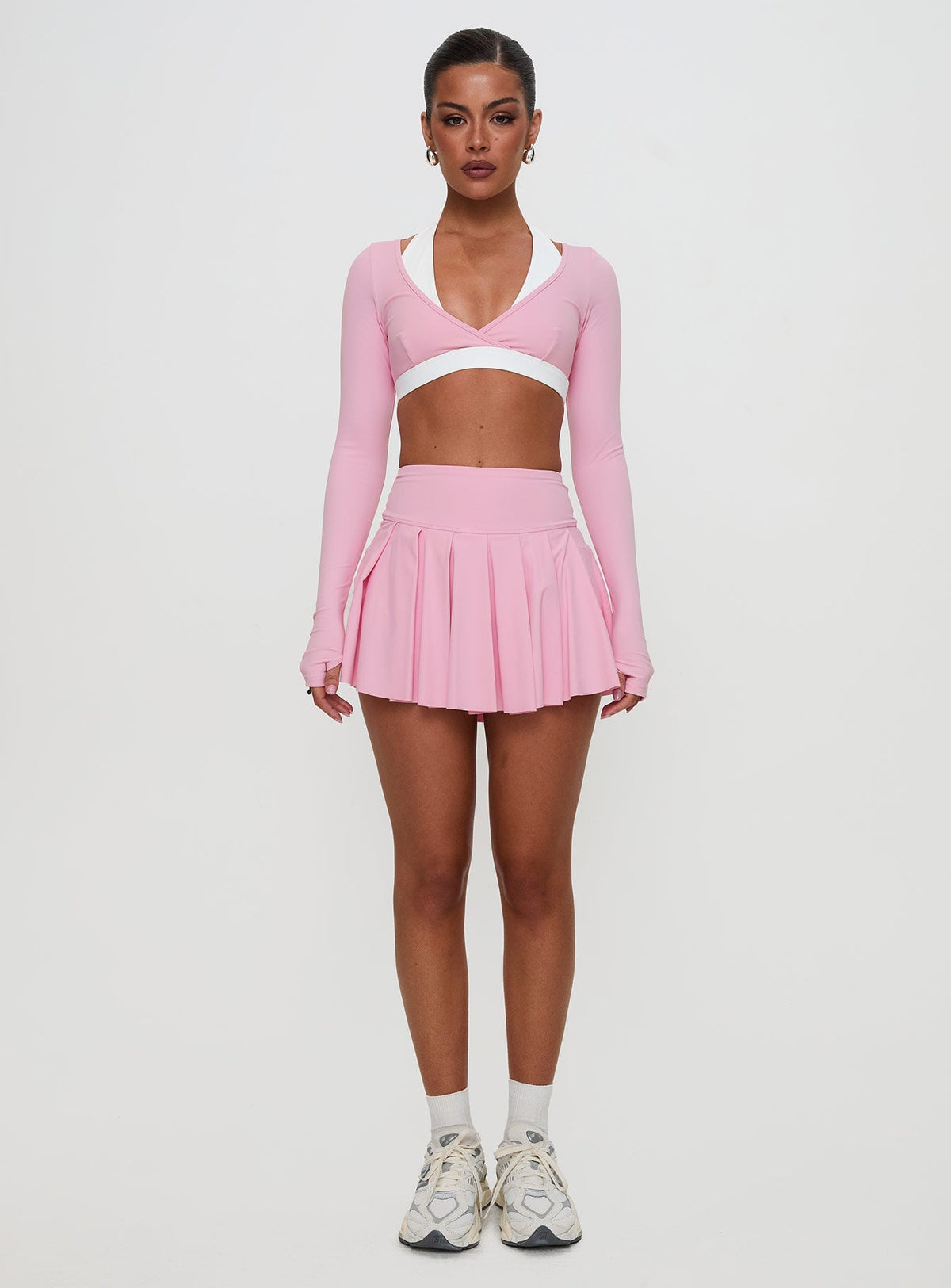 Vitality Long Sleeve Active Crop Pink