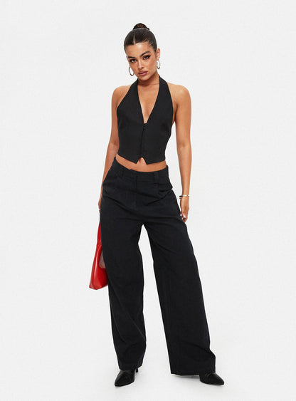 Je Suis Halter Top Onyx