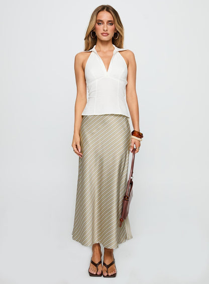 Future Flash Collared Top White