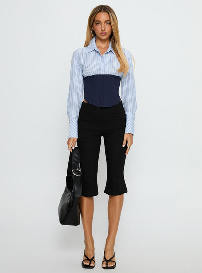 Darvell Corset Shirt Blue