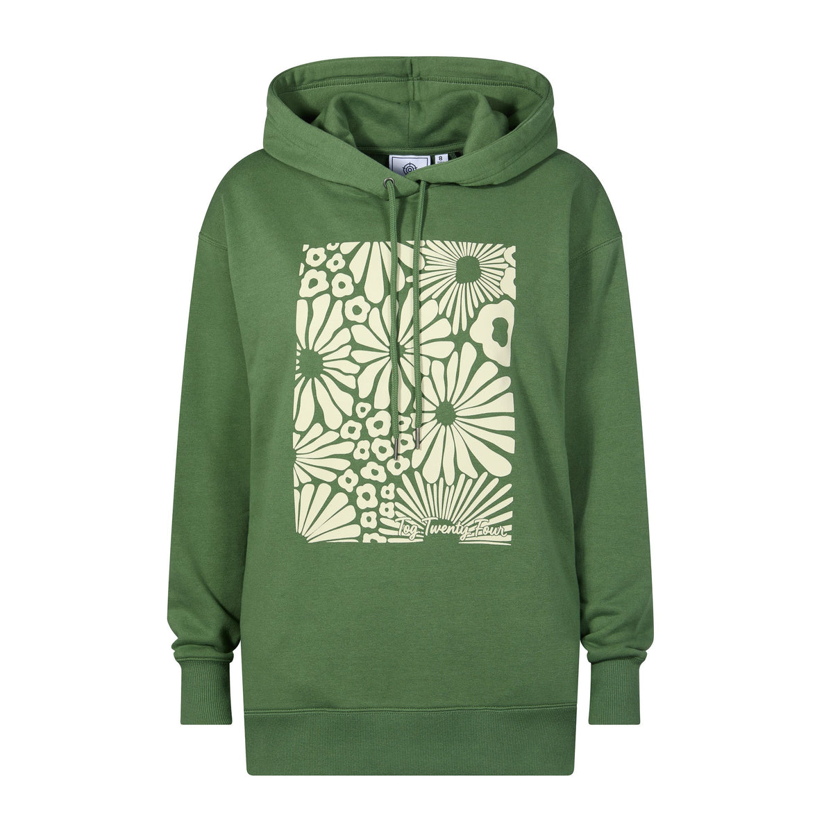Aria Womens Supersoft Relaxed Fit Hoody - Dark Matcha