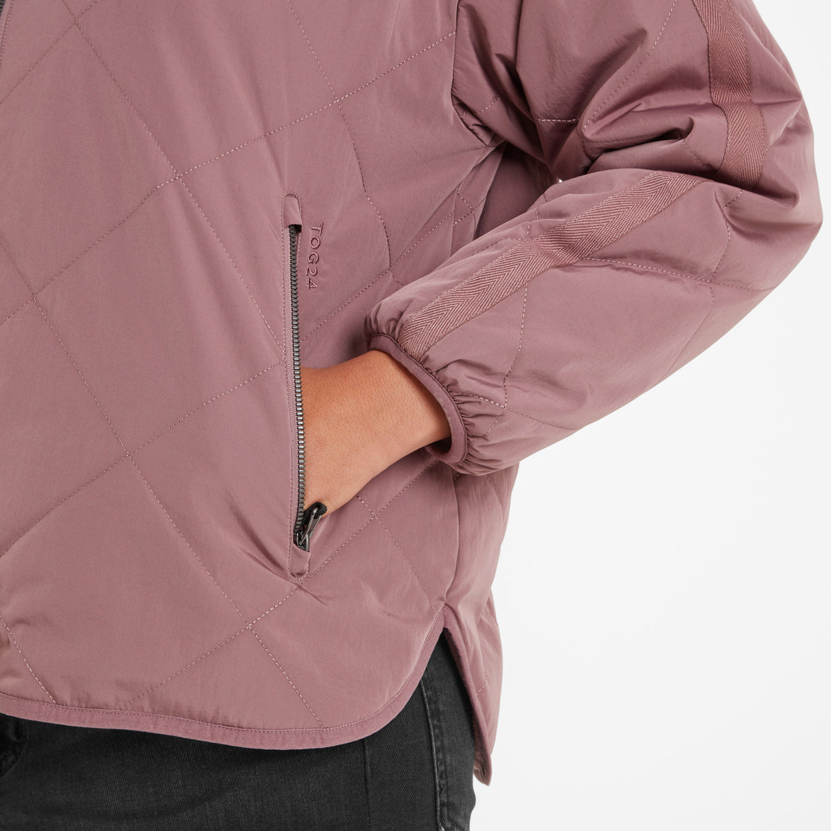 Corlae Womens Oversized Shower Resistant Insulated Jacket - Mauve
