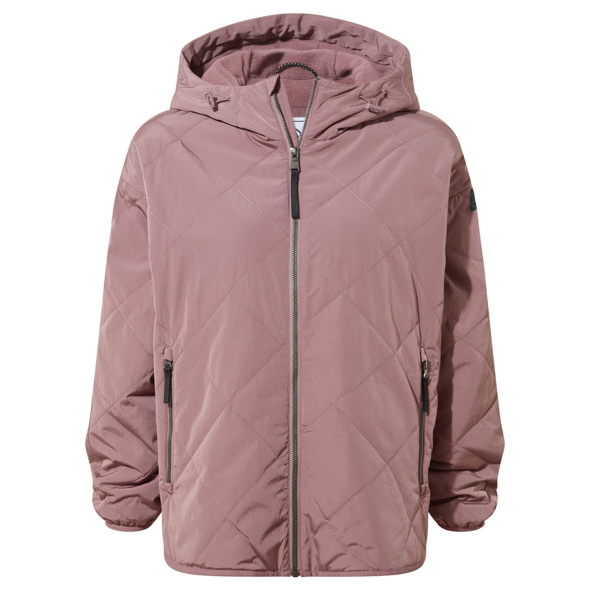 Corlae Womens Oversized Shower Resistant Insulated Jacket - Mauve