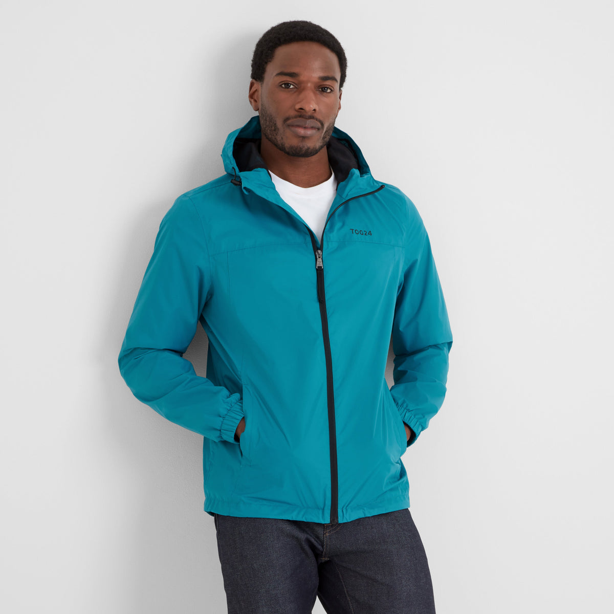 Craven Mens Waterproof Packaway Jacket - Mosaic Blue