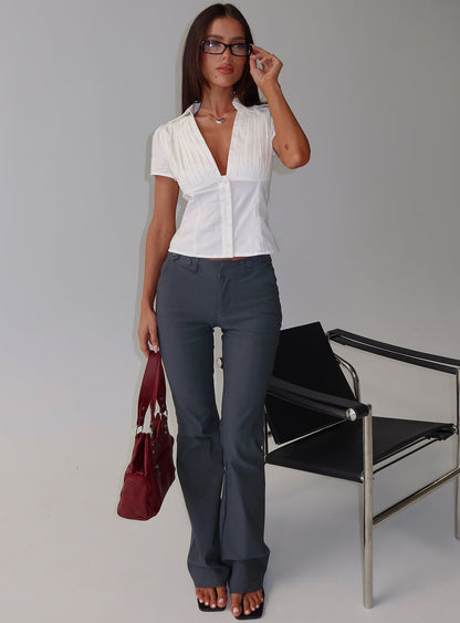 Ovelia Short Sleeve Shirt White