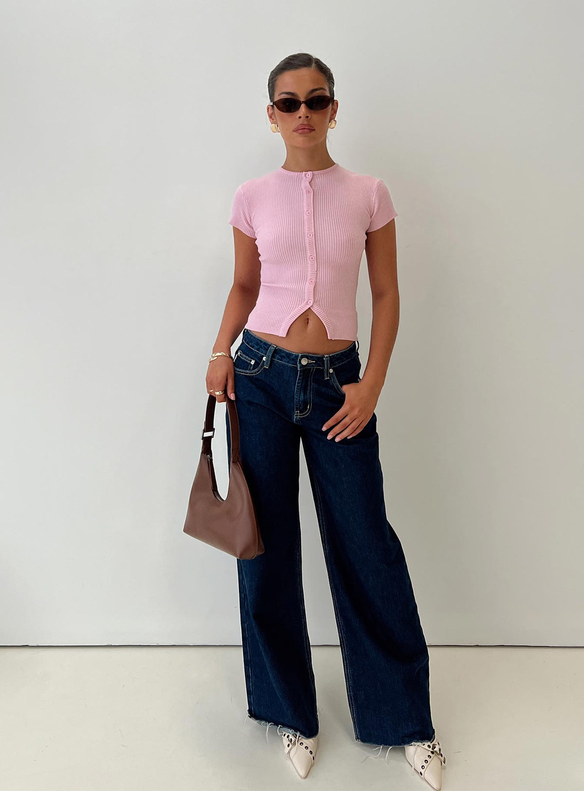 Suzu Knit Top Pink