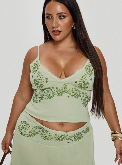 Pappilion Top Sage Curve