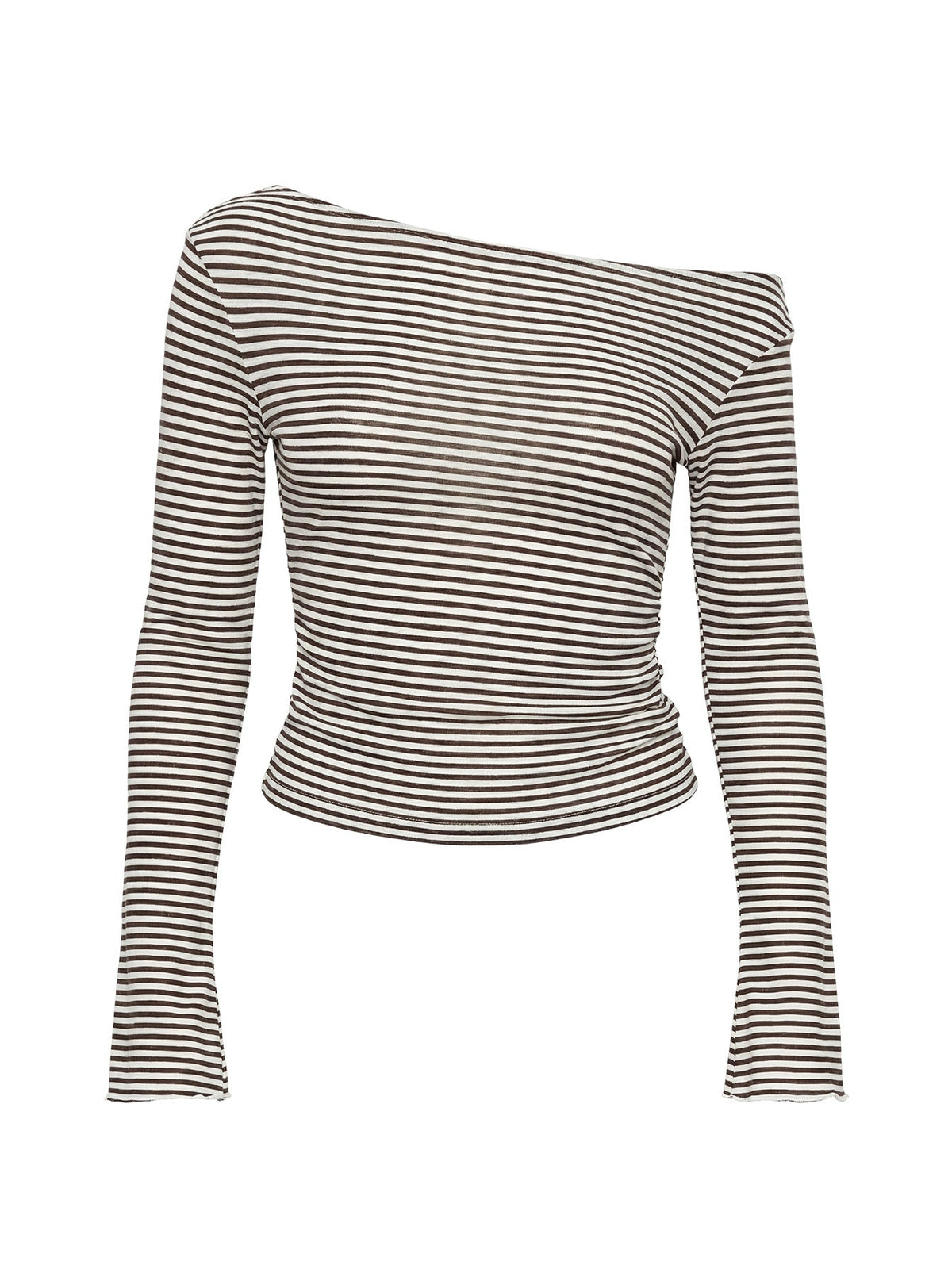 Synergies Long Sleeve Top Brown / White Stripe