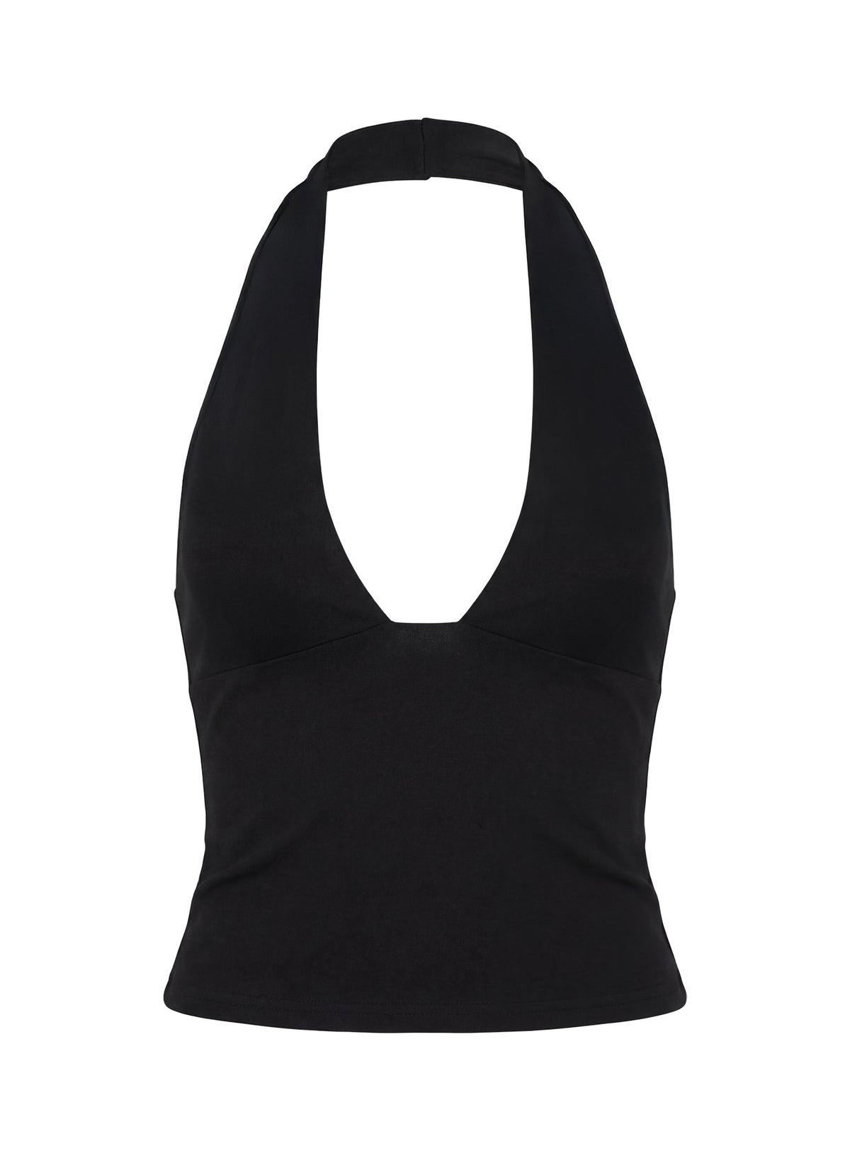 Daily Define Halter Tank Top Black