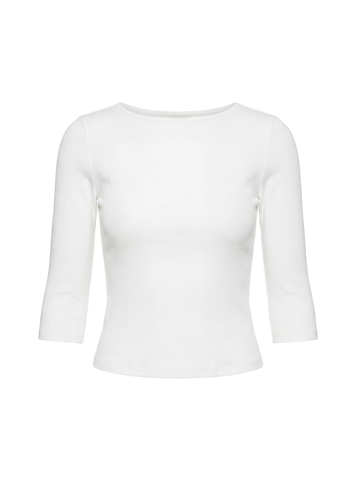 Elaia 3/4 Sleeve Top White