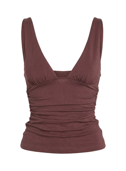 Sublime Ruched Top Brown