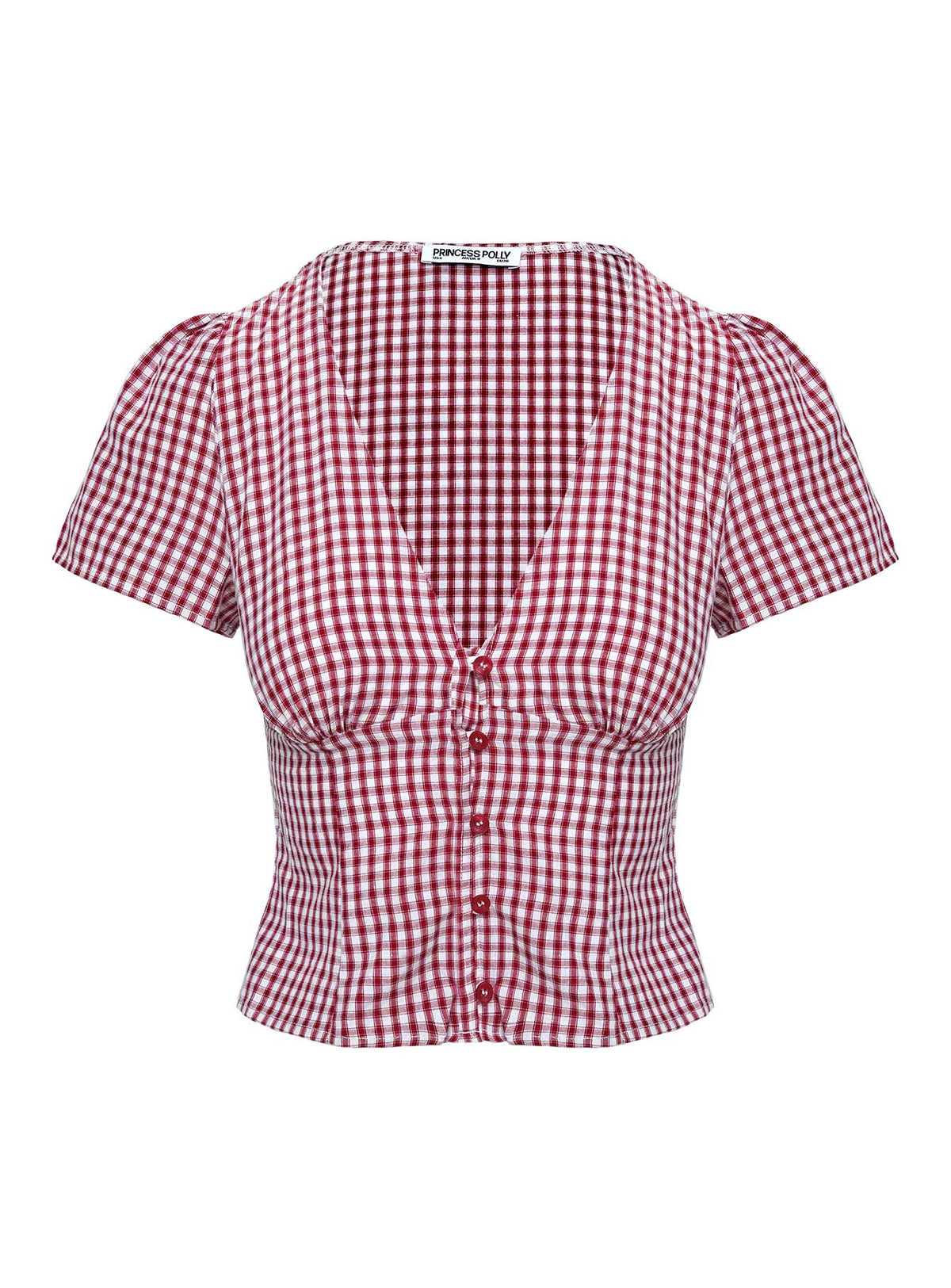 Isolda Top Red Gingham