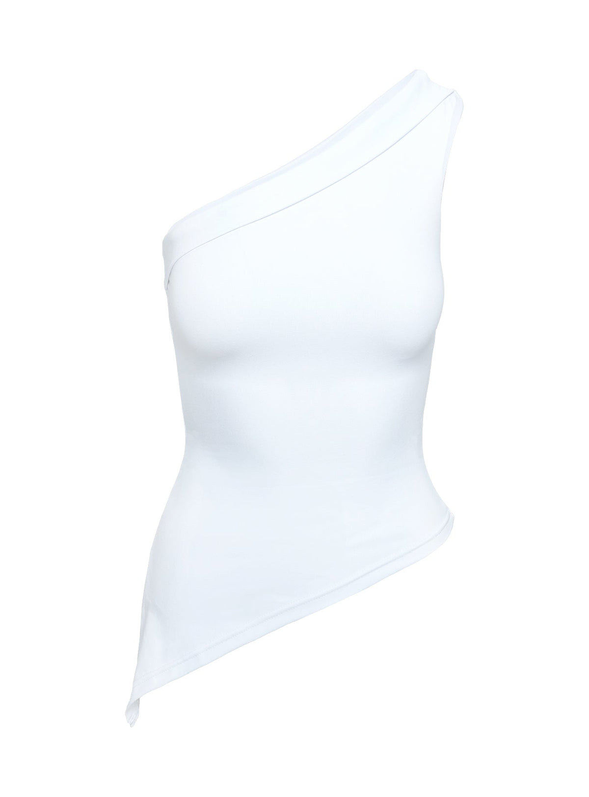 Lunah One Shoulder Top White