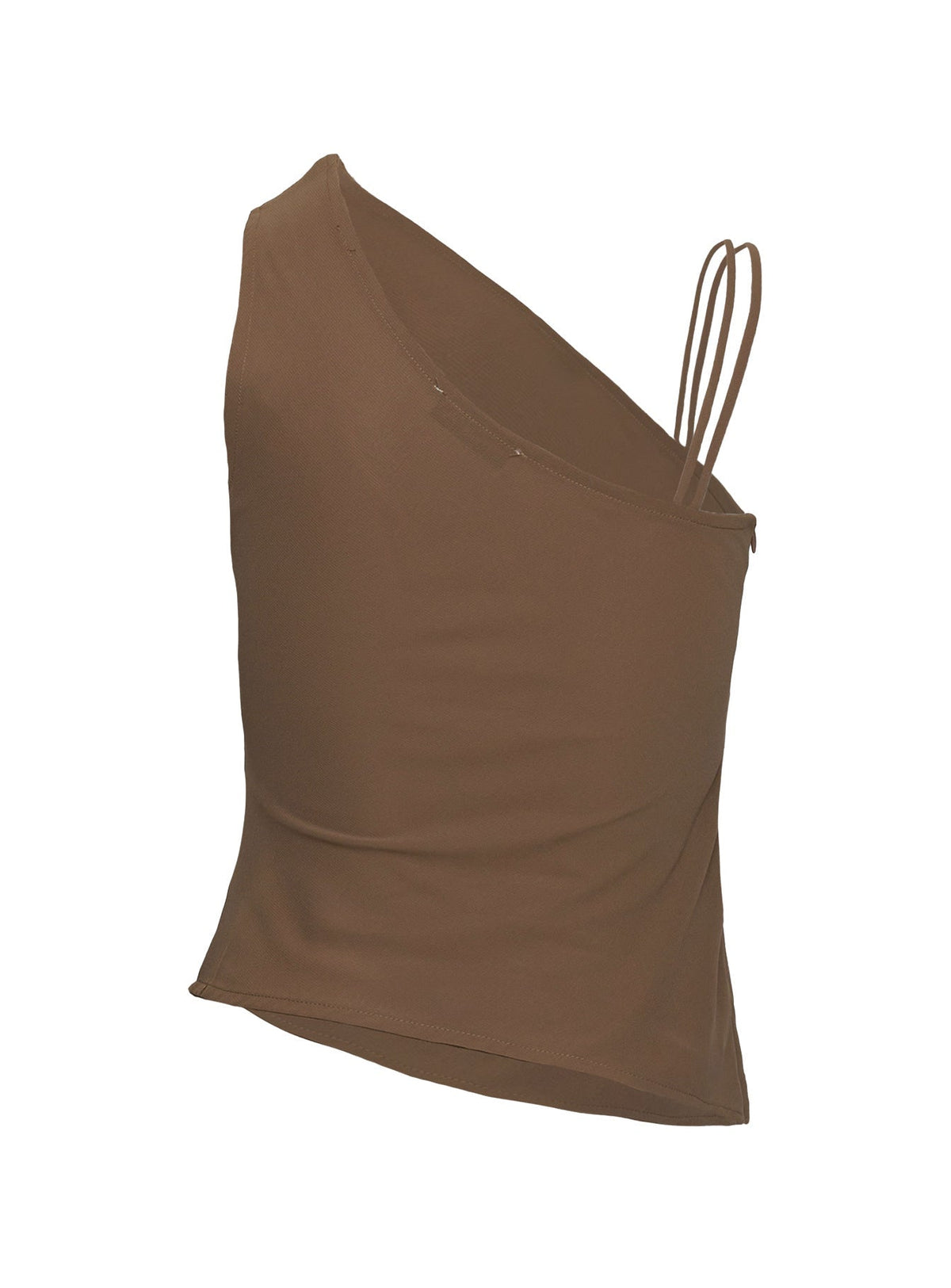 Smash Hit One Shoulder Top Brown