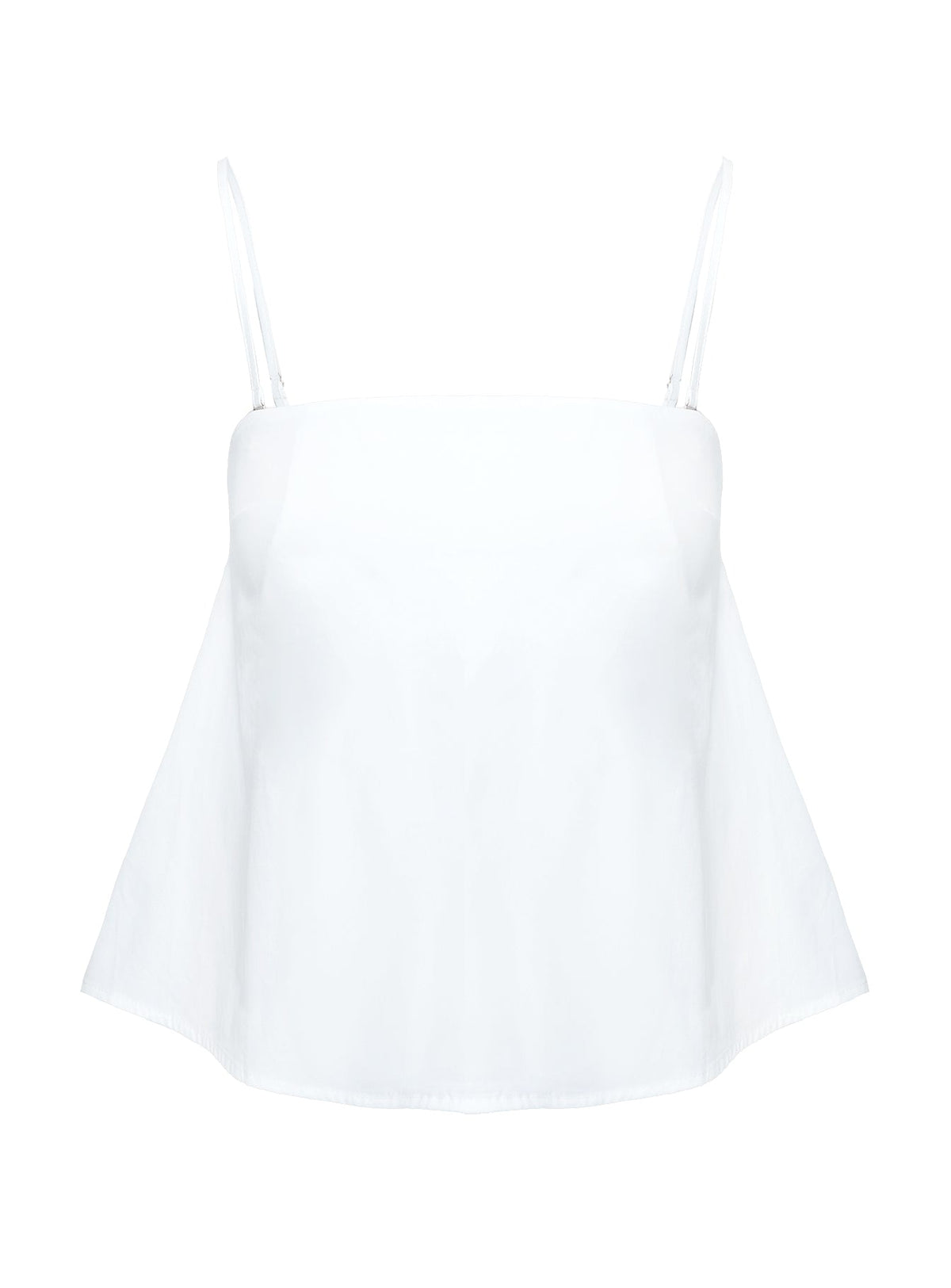 Trapeze Strapless Top White