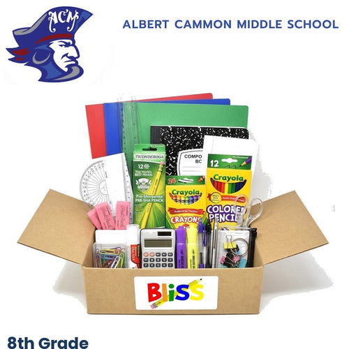 Albert Cammon Middle School 8th Grade School Supply Kit