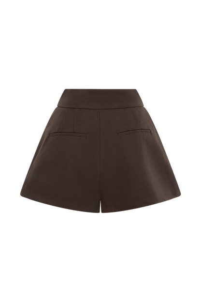 Alden High Waisted Short - Chocolate