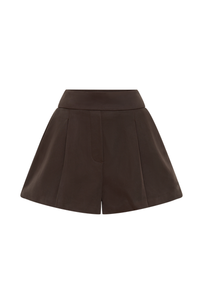 Alden High Waisted Short - Chocolate
