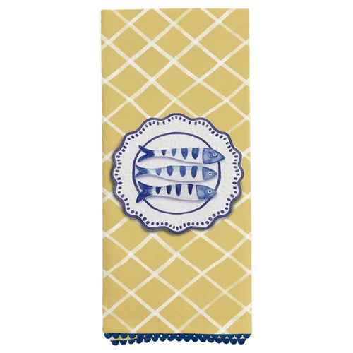 Amalfi Sardines Tea Towel