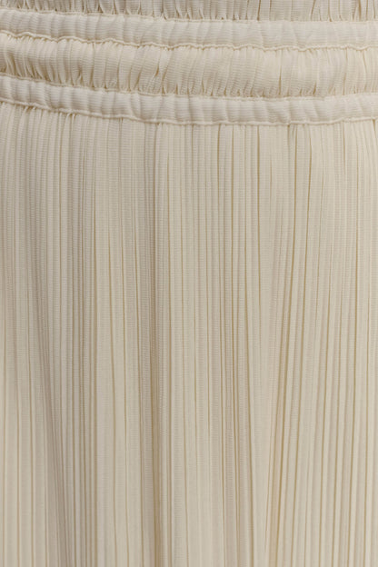 Amaris Gathered Plisse Maxi Skirt - Lemon