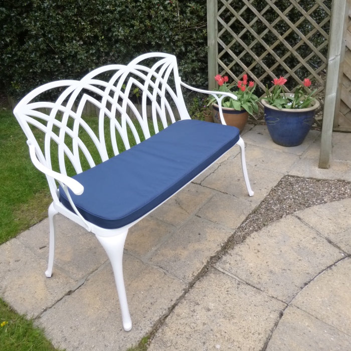 April Bench Cushion - Blue