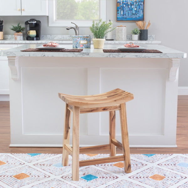 Archer Natural Saddle Counter Stool