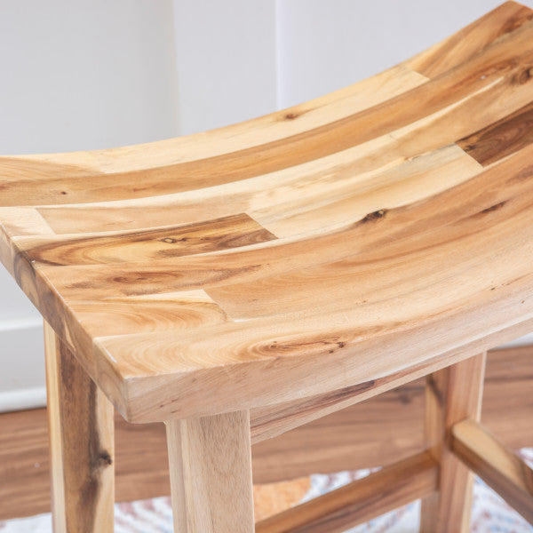 Archer Natural Saddle Counter Stool
