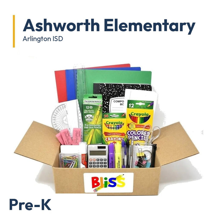Ashworth Elementary Pre-K School Supply Kit