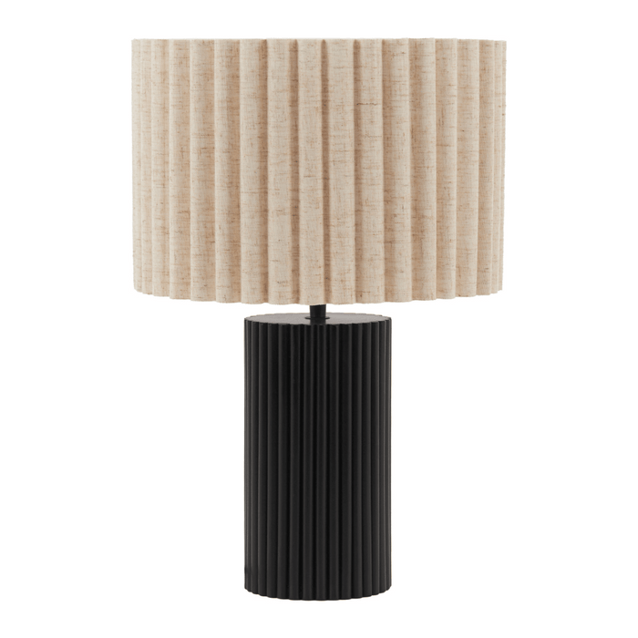 Aurora Table Lamp Beige & Black - Elite Maison
