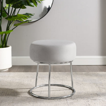 Bardot Gray Vanity Stool