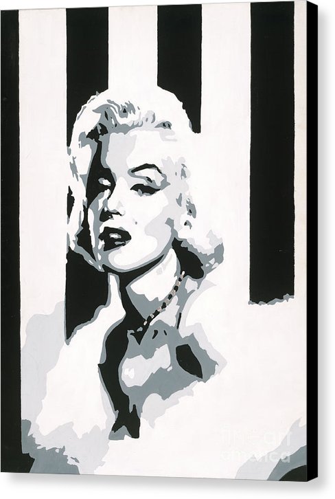 Black and White Marilyn - Canvas Print