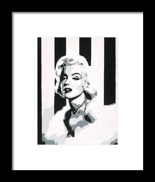 Black and White Marilyn - Framed Print
